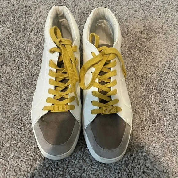 Circus by Sam Edelman Womens Deszi Design Lace up White Sneaker Size 9 - Picture 8 of 12